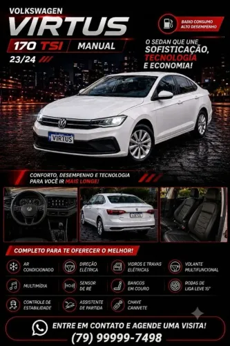 Volkswagen Virtus TSI 1.0 Flex 12V 4P Mec. 2024