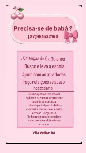 Serviço de babá 