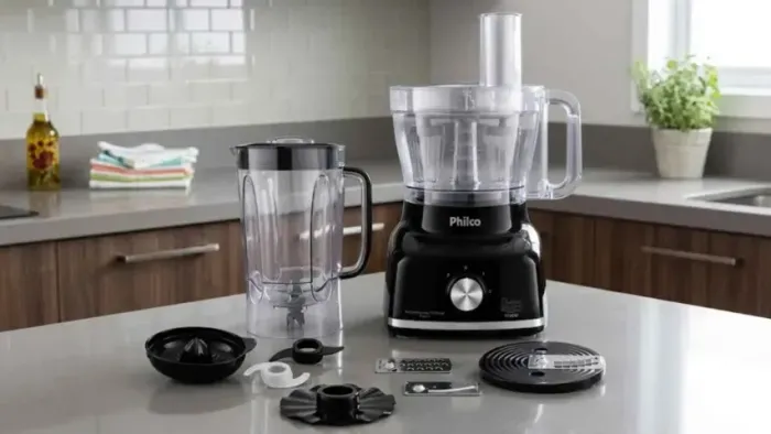 Multiprocessador de Alimentos Philco PMP1600P Glass Turbo