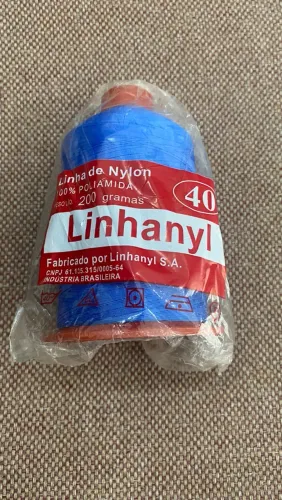 Linha nylon linhanyl número 40 200 gr várias cores