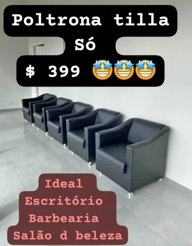 Poltrona tilla nova - $399 a unidade!