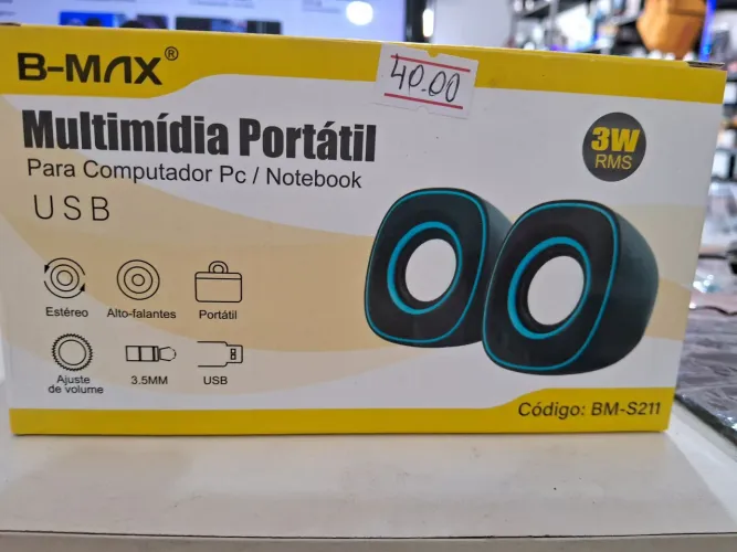 Caixas de Som Portátil para computador e notebook  B-MAX BM-S211