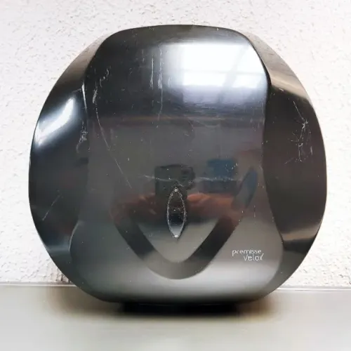 Dispenser para Papel Rolo Higiênico Preto Velox Premisse Usado