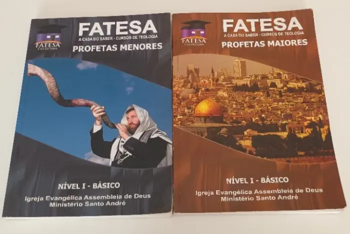 2 Livros - Cursos de Teologia - Profetas Menores & Profetas Maiores (Ler Descrição)