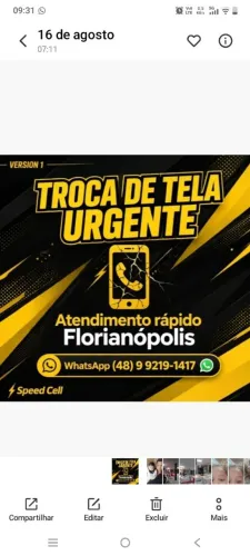 Troca de tela de celular 