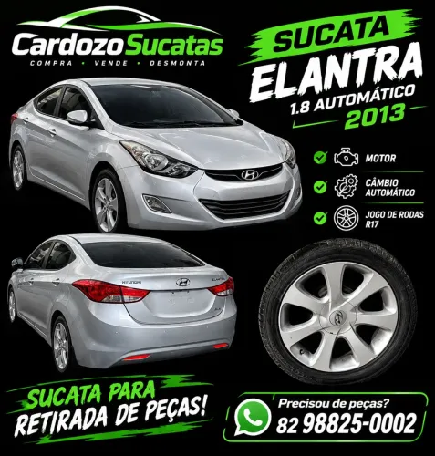 Sucata Elantra 2013 1.8 automático