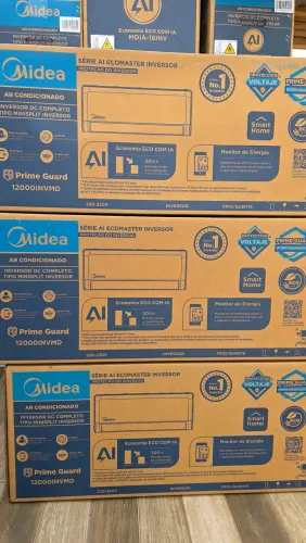 Ar condicionados novos Midea inverter