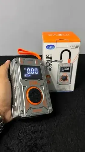 Bomba De Pneu Automatica Com Calibrador Com Visor - Entrega Grátis