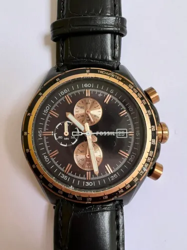 relogio fossil decker ouro rosé ch2819