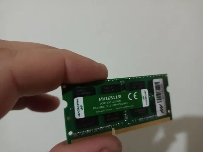 Memória DDR3 8 GB para notebook (DDR3 normal de 1.5v) entrego