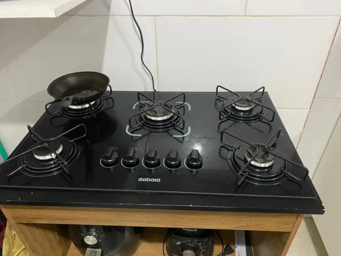 Cooktop Itatiaia 5 Bocas de Vidro Temperado - Ótimo Estado