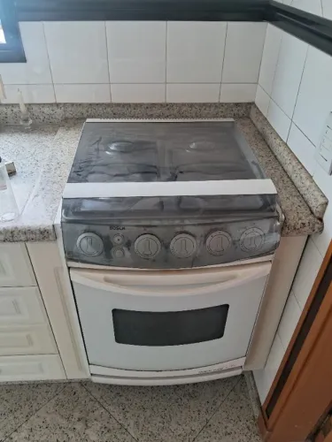 Fogão de Embutir Bosch Premium-Klasse 4 Bocas Inox e Branco