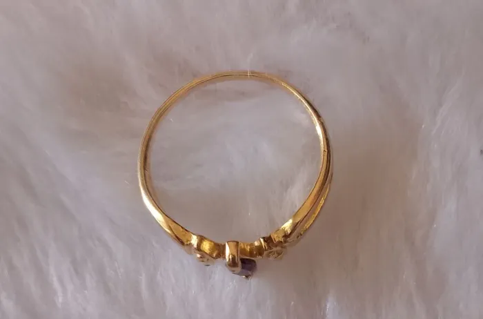 Anel banhado a ouro 18K