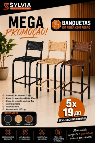Banqueta de fibra