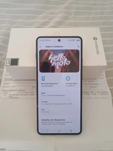 Moto Edge 70 512gb de Memória e 12+12 de RAM