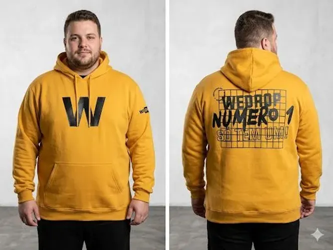 Casaco Moletom GG Wedrop Amarelo