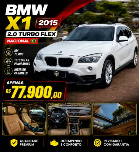 BMW X1 Sdrive 20I X-line 2.0 TB Active Flex 2015