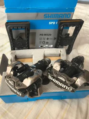 Pedal Shimano MTB PD M520 + plataforma Shimano