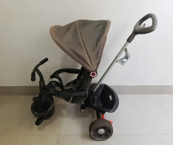 Triciclo Smart Comfort Reclinável preto Bandeirante s