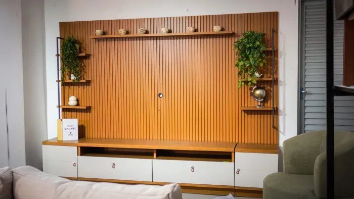 CONJUNTO PAINEL + RACK E MÓDULOS OURO PRETO