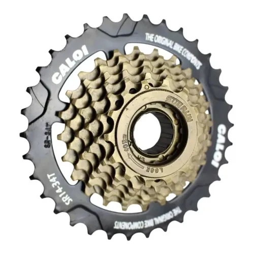 Roda Livre Caloi SR 14-34T 7v - Mega Range Preto A20 91542