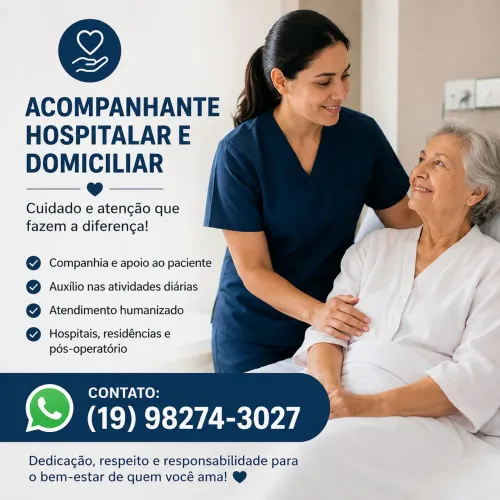 Acompanhe hospitalar e domiciliar 