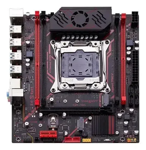 Placa Mãe X99 Qiyida H9S Lacrada,Quad Channel + Módulo TPM 2.0