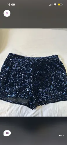 short em paetê e veludo renner GG