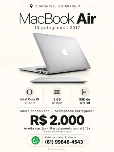 MacBook Air 13? 2017 | Core i5 | 8 GB RAM | SSD 128 GB