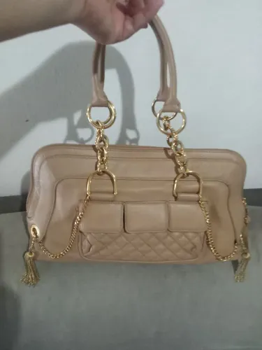 Bolsa Max Aziria cor nude excelente estado bolsa importada feito na França