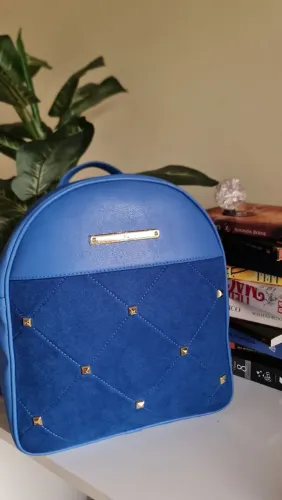 Mochila Matelassê Azul Royal