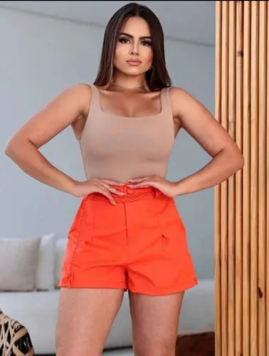 Short alfaiataria neon