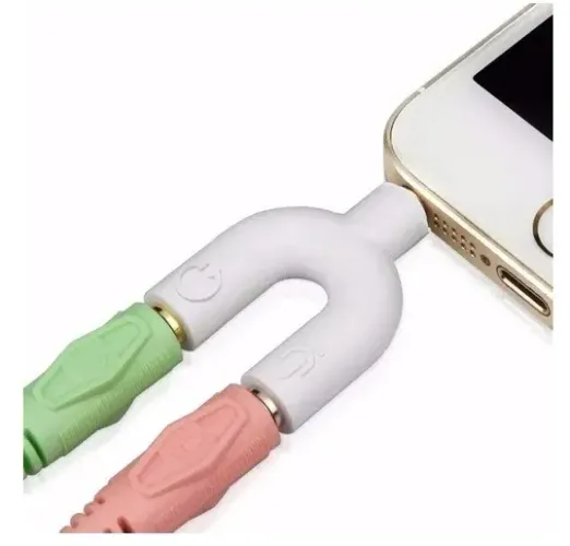 Adaptador P3-P2 para Fone e Microfone 
