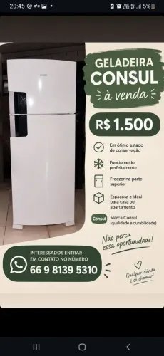 Vendo geladeira