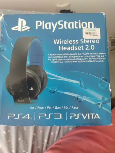 Headset Sony PlayStation Wireless Stereo 2.0 Original - Completo com Caixa
