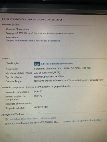 ? Computador HP All-in-One 20? - R$ 500