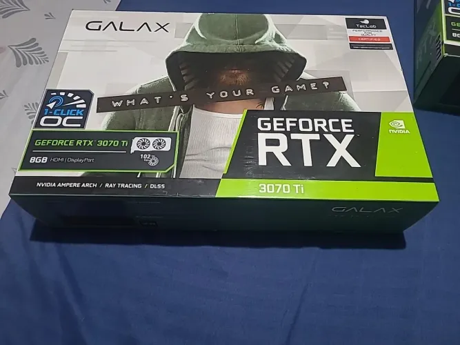 RTX 3070 Ti GALAX 8GB GDDR6X 1-Click OC + Caixa Original