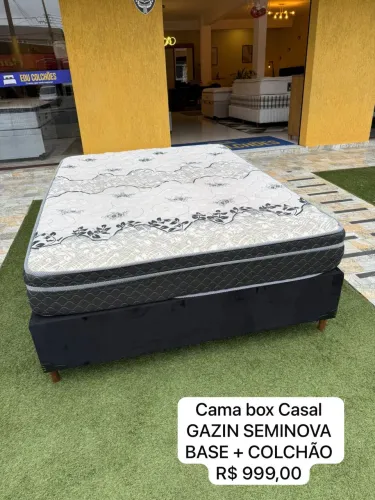 Cama de Casal GAZIN SEMINOVA - Entrego!