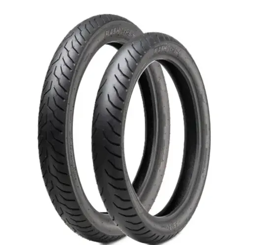 Par Pneus 80/100-14 + 60/100-17 Sem Câmara Biz 100 125 Pop 100 110i PRODUTO NOVO.