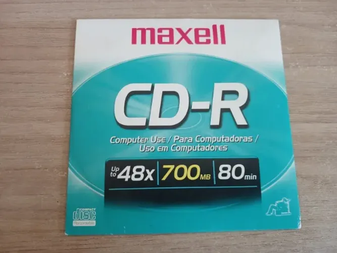 Mídia Virgem CD-R Maxell 48x 700mb 80min