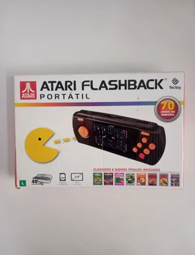 Atari portátil flashback TecToy com 70 jogos e manual