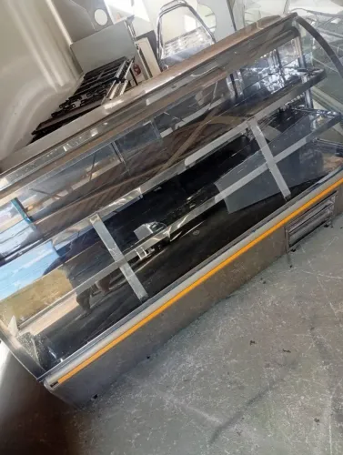 Balcão bandeijeiro - Gelado 2 pistas - 2 metros todo no inox - marca brasteleq