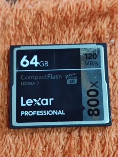 Cartão CF compact flash 64 GB lexar 