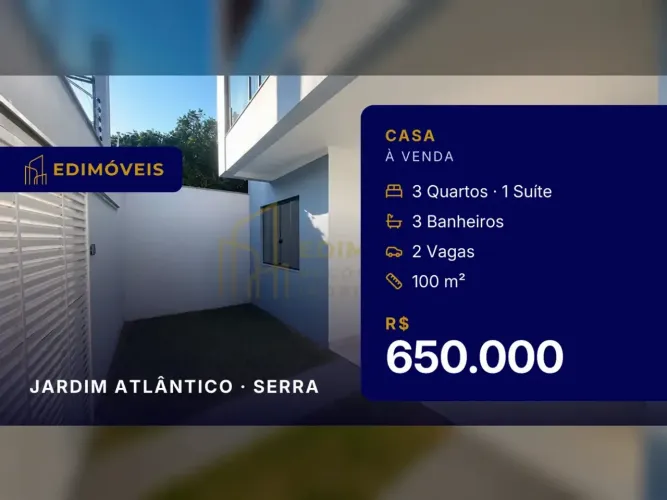 Não perca: Casa 3 quartos em Jardim Atlântico, a poucos metros da praia!