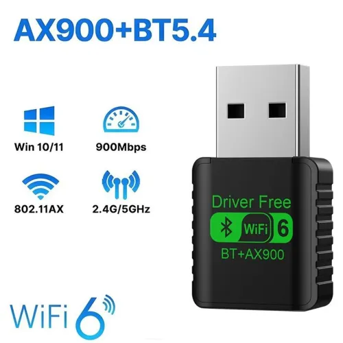 Adaptador Wi-Fi 6 Dual Banda 2.4ghz e 5Ghz