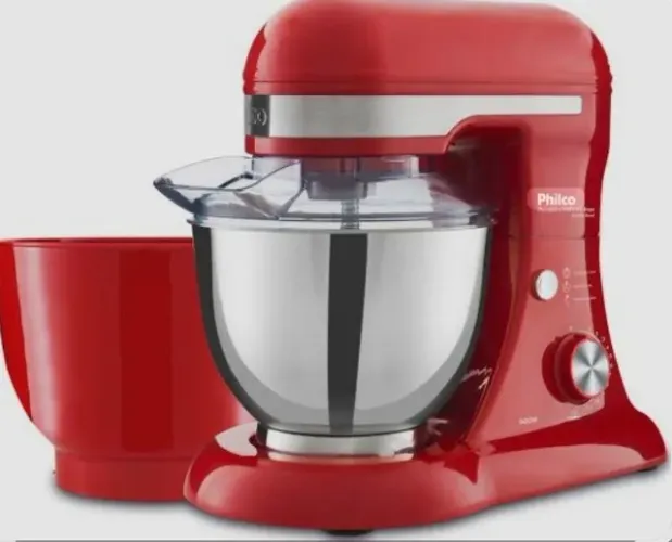 batedeira planetária philco pbp600p turbo inox double bowl 600w