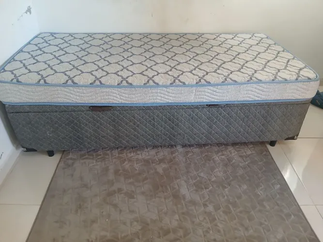 Cama baú solteiro e colchão