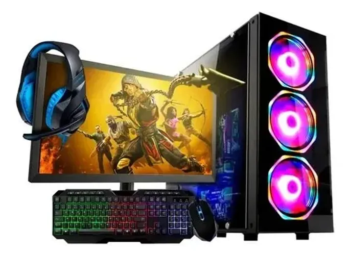 Pc Gamer Intel I5 16gb Hd 500gb + Monitor 21 + Kit Gamer