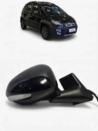 Retrovisor Fiat Idea 2011/15 Elétrico Com Seta Lado Direito (Usado)