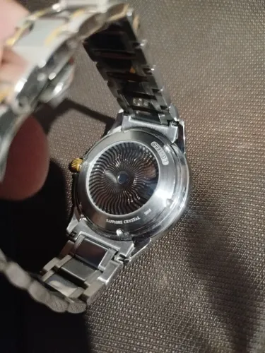 Relógio lige automático vidro safira